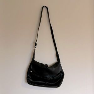 Wilson Leather Pelle Studio slouchy black crossbody leather bag